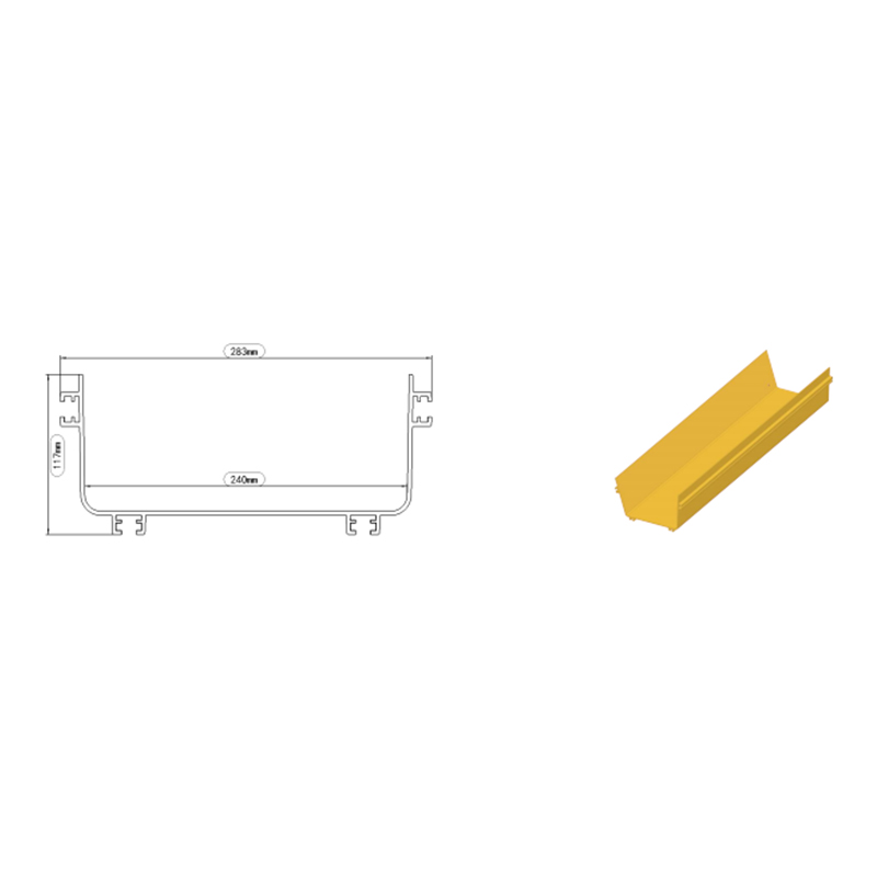 120 мм*100 мм ПВХ/АБС волоконный направляющий канал желтый Pantone 123C 120 мм*100 мм ПВХ/АБС волоконный направляющий канал желтый Pantone 123C